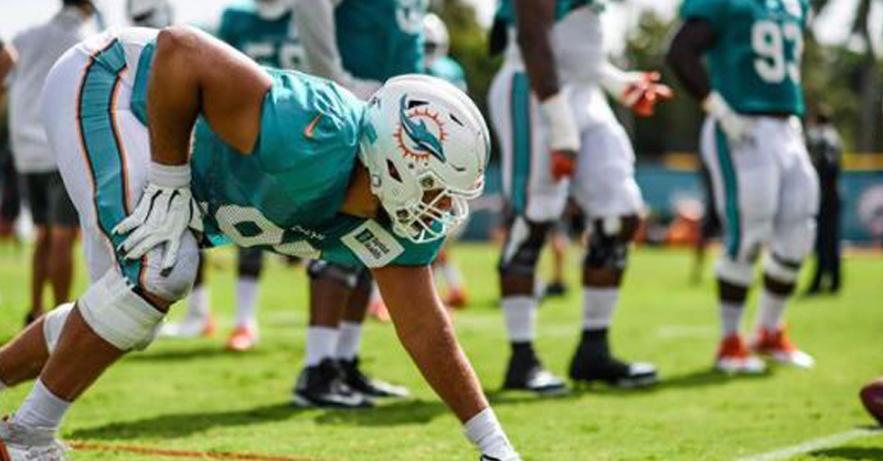 Miami Dolphins defensive tackle Zach Sieler lives in a RV